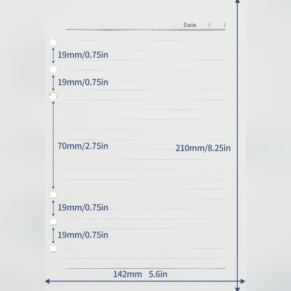 A5 Binder Notebook w/ Magnetic Snap Closure & Pen Set- New In Box - Picture 10 of 11